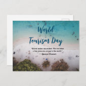 Welttourismus Tag der Postkarte Tag des Glücks Tou (Vorne/Hinten)