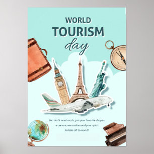 Welttourismus-Tagesplakat Poster