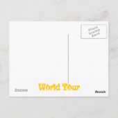 Welttournee Postkarte (Rückseite)
