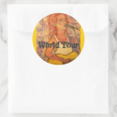 Welttournee Runder Aufkleber (Tasche)