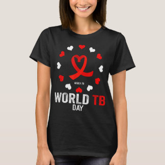 Welttuberkulosetag Vintage Tuberkulose-Bewusstsein T-Shirt