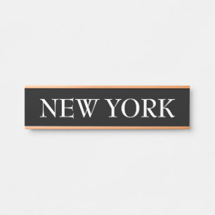 Weltuhr für Zeitzonen Türschild