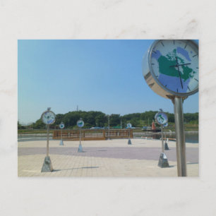 Weltuhren, Korea Postkarte