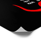 Weltumrundungsschild Poster (Ecke)