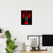Weltumrundungsschild Poster (Heimbüro)