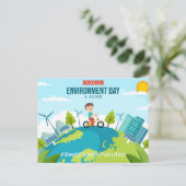 Weltumwelttag 5. Juni Benutzerdefinierter Text Postkarte (Stehend Vorderseite)