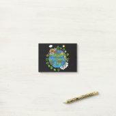 Weltumwelttag Post-it Klebezettel (Auf Schreibtisch)