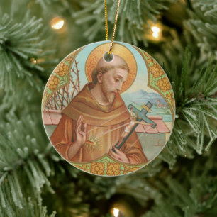 Weltumwelttag und St. Francis von Assisi Keramik Ornament