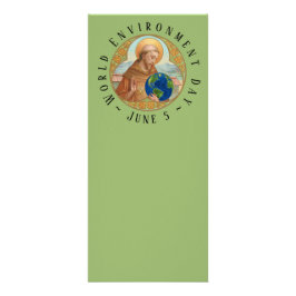 Weltumwelttag und St. Francis von Assisi Werbekarte