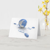 Weltverbindung Karte (Gelbe Blume)