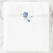 Weltverbindung Runder Aufkleber (Tasche)