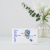 Weltverbindung Visitenkarte (Stehend Vorderseite)