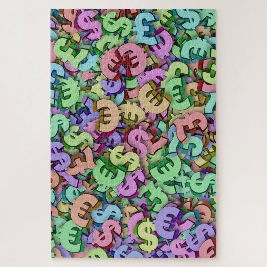 Weltwährungsrätsel Puzzle (Vertikal)