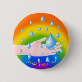 Weltwassertag 22 März Button (Vorderseite)