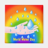 Weltwassertag 22 März Magnet (Vorne)