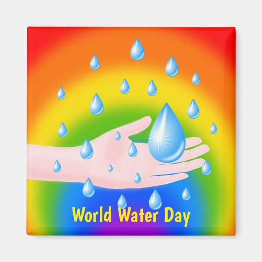 Weltwassertag 22 März Magnet (Vorne)