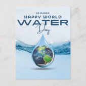 Weltwassertag Feiertagspostkarte (Vorderseite)