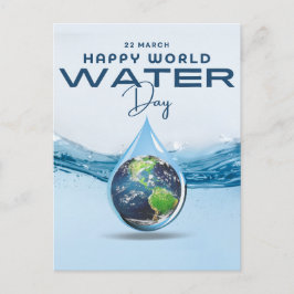 Weltwassertag Feiertagspostkarte