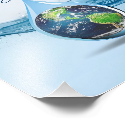 Weltwassertag Fotodruck (Ecke)