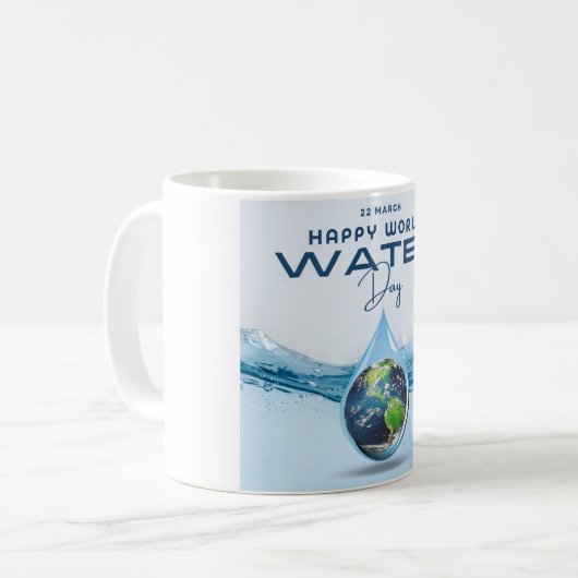Weltwassertag Kaffeetasse (Vorderseite Links)