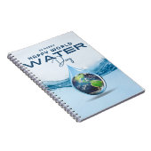 Weltwassertag Notizblock (Rechte Seite)