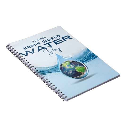 Weltwassertag Notizblock (Rechte Seite)