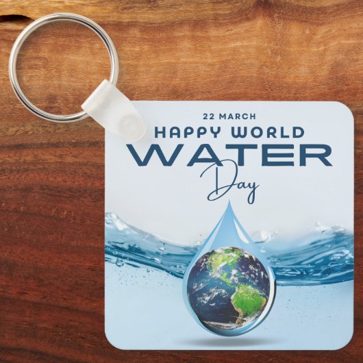 Weltwassertag Schlüsselanhänger (Vorderseite)