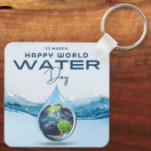 Weltwassertag Schlüsselanhänger (Rückseite)