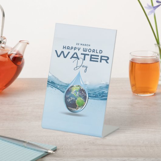 Weltwassertag Sockelschild (In SItu)