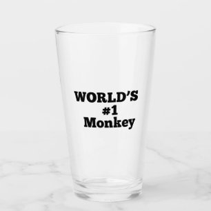 Weltweit #1 Affe Glas