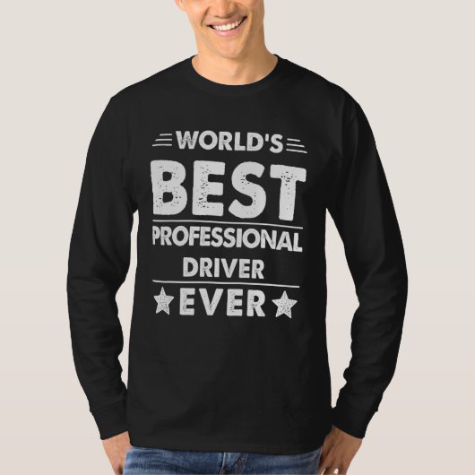 Weltweit Beruflicher Fahrer 1 T-Shirt (Vorderseite)