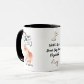 Weltweit BEST Spitz DOG MAMA Personalisiert Tasse (Vorderseite Links)