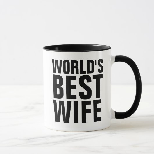 WELTWEIT BESTE EHEFRAU KAFFEE MUGS TASSE (Rechts)