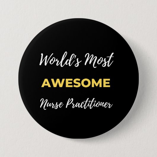 Weltweit beste Krankenpflegerin Button (Vorderseite)