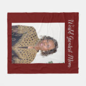 Weltweit Beste Mama Fleecedecke (Vorderseite (Horizontal))