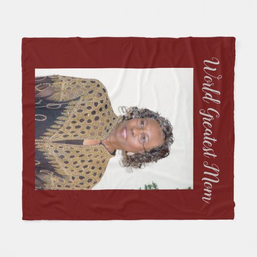 Weltweit Beste Mama Fleecedecke (Vorderseite (Horizontal))