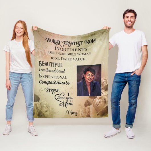 Weltweit Beste Mama Fleecedecke (Beispiel)