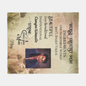 Weltweit Beste Mama Fleecedecke (Vorderseite (Horizontal))