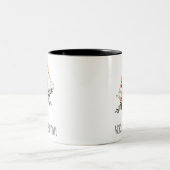 Weltweit beste Mama für benutzerdefinierte Botscha Zweifarbige Tasse (Mittel)