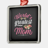 Weltweit Beste Mama Ornament Aus Metall (Links)
