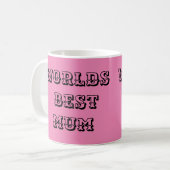 WELTWEIT BESTE MUM-TASSE KAFFEETASSE (Vorderseite Links)