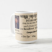 Weltweit Beste Schwester Kaffeetasse (Vorderseite Links)