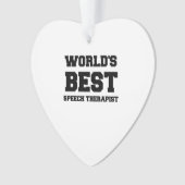 WELTWEIT BESTE SPEECH-THERAPIE ORNAMENT (Vorderseite)