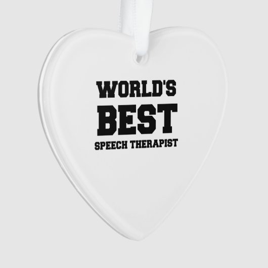 WELTWEIT BESTE SPEECH-THERAPIE ORNAMENT (Vorderseite)