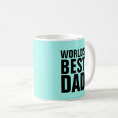 WELTWEIT BESTE VATER KAFFEE MUGS KAFFEETASSE (VorderseiteRechts)
