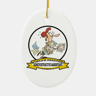 WELTWEIT BESTE VERWALTUNGSASSISTENTINNEN KERAMIKORNAMENT