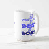 Weltweit bester Arbeitgeber im Chefbüro Kaffeetasse (VorderseiteRechts)