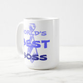 Weltweit bester Arbeitgeber im Chefbüro Kaffeetasse (Vorderseite Links)