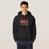 Weltweit Bester BMX-Cousin Vintager Muttertag Hoodie (Vorne ganz)