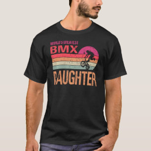 Weltweit Bester Bmx-Tochter Vintager Muttertag T-Shirt